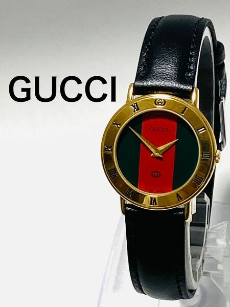 良品！　GUCCI グッチ　電池新品交換済み　レディース腕時計　シェリーライン