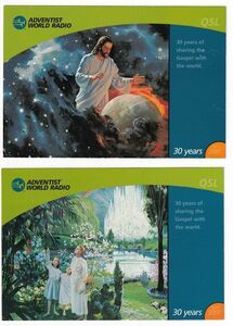  unused beli card 4 sheets Adventist World Radio BCL( that 2)