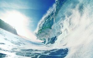  wave sun. .... big wave wave sea surfing picture manner wallpaper poster extra-large wide version 921×576mm( is ... seal type )014W1