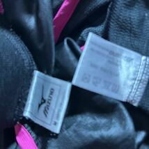 ミズノ MIZUNO 黒 ブラック ピンク スポーツ トレーニング用 ハーフ ピステ 半袖 女性用Mサイズ_画像10