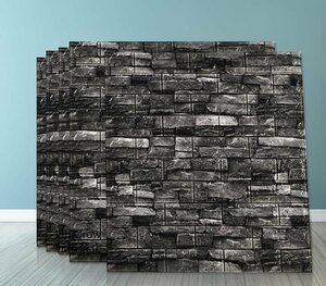 50枚 背景壁 3D立体レンガ模様壁紙 防水 汚い カビ防止 70x77cm