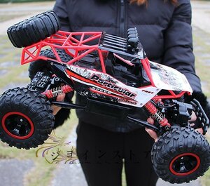 4WD ラジコンカー オフロード RCカー ラジコン 四輪駆動 操作時間30分 2.4Ghz無線操作 リモコンカー 防振性 走破性抜群 37cm