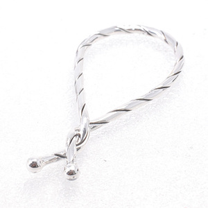  Tiffany /SV925 twist key ring / key holder silver new goods has been finished (13941)