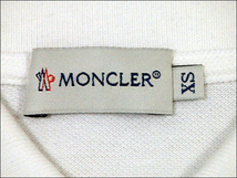 ★国内正規品★ MONCLER モンクレール ポロシャツ ホワイト XSサイズ ★稀少美品★_画像3