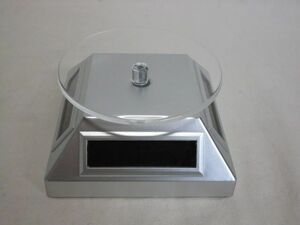 雉坂★新品【　ソーラー　ディスプレイ　スタンド　電池いらず・３６０度回転　】★SOLAR　DISPLAY　STAND・飾台・ディスプレイ台・eco