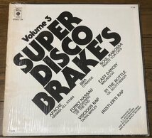 Super Disco Brake's Volume 3 US盤 LP 初期プレス シュリンク The Incredible Bongo Band Diamond D 針飛びあり_画像2