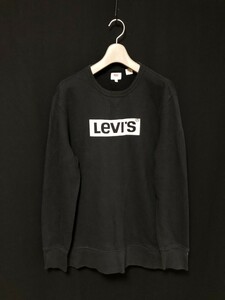 ◆LEVIS リーバイス ボックスロゴ　トレーナー スウェット L　ブラック