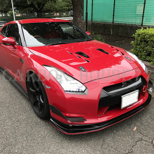 ★NISSAN R35 GTR 前期 カーボン フロント バンパー カナード M型 2008-2011☆.