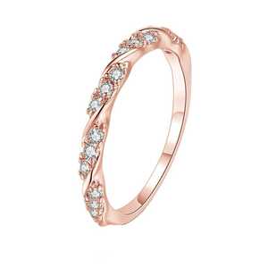  женский кольцо мужской циркон кольцо CZ diamond женщина аллергия соответствует розовое золото цвет 