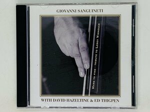 即決CD ベース Giovanni Sanguineti / David Hazeltine & Ed Thigpen / ジャズ JAZZ US-CD044/S Z17