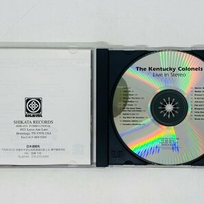 即決CD THE KENTUCKY COLONELS ケンタッキー・カーネルズ / LIVE IN STEREO / アルバム 激レア Y40の画像3