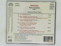 即決CD MOZART Piano Variations Vol.1 / Francesco Nicolosi Piano / ピアノ NAXOS Y15_画像2