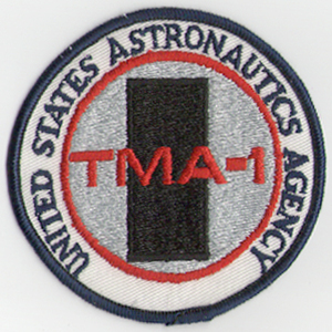 2001 год космос. .TMA-1 вышивка нашивка 