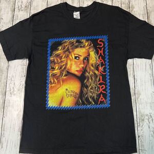 00s USA製 SHAKIRA TOUR OF THE MONGOOSE 2002 LAUNDRY SERVICE 両面 プリント ビンテージ 半袖Tシャツ