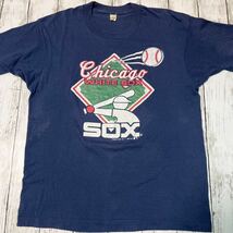 80s USA製 Chicago WHITE SOX シカゴ ホワイトソックス TRENCH MFG 1988 MLB ビンテージ 半袖Tシャツ SCREEN STARS_画像1