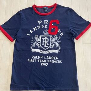 90s Polo by Ralph Lauren ポロラルフローレン リンガー プリント ナンバリング ビンテージ 半袖Tシャツ