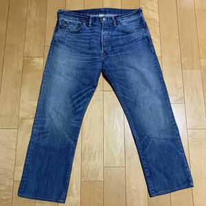 【美品】RRL ダブルアールエル ロー ストレート セルビッジ デニム ジーンズ W34 デニムパンツ 赤耳 