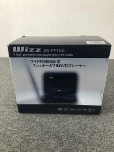 新品　Wizz　ポータブルDVDプレーヤー　7インチ　DV-PF700　ワイドFM放送対応