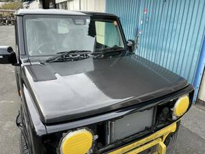 ジムニーボンネット カーボン（綾織）クリア塗装済 JIMNY シエラ JB74W JB64W 純正タイプ