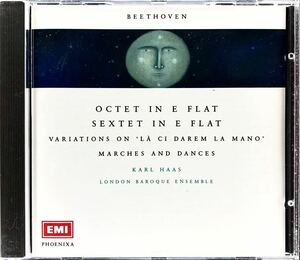 CD/ ベートーヴェン：管楽器のための作品集〜行進曲、八重奏曲、11のウィーン舞曲、六重奏曲 / ハース&ロンドン・バロックEns.