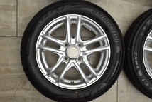 【バリ溝 美品】Linz 14in 4.5J +45 PCD100 2021年製 ブリヂストン ブリザック VRX2 155/65R14 N-BOX N-ONE サクラ ワゴンR タント ムーヴ_画像3