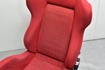 【程度良好品】BRIDE ブリッド セミバケット シート K12 マーチ用 運転席用 シートレール付 ベルトキャッチ付 N005SR 動作問題なし_画像3