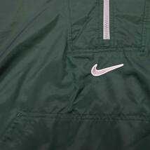 [L] 90s Nike Air バック ロゴ ナイロン アノラック パーカ グリーン グレー ナイキ ジャケット 緑 スウッシュ ビンテージ vintage_画像9