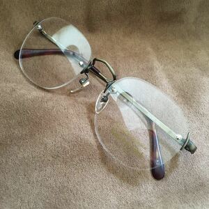 新品・未使用 ★ Bausch & Lomb ★ ふちなし メガネ フレーム 165 ★ ボシュロム めがね 眼鏡 （管理F185）