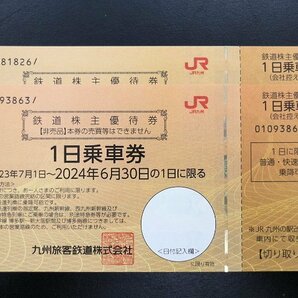 JR九州株主優待券(1日乗車券) 2枚までの画像3