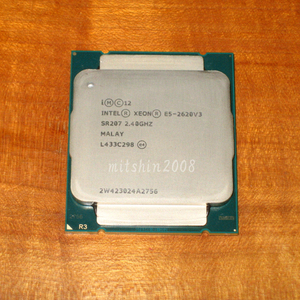 Intel Xeon E5-2620 v3 2.4GHz(TB:最大3.2GHz) 6コア LGA2011-3 Haswell 動作確認済 クリックポストなら送料185円 (E5-2620v3) [No.927]