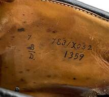 ALDEN #1359 コードバンレザー チャッカブーツ オールデンcordovan chukka boots メンズ 7D 25cmブラック 黒 レザーシューズ 革靴 _画像10