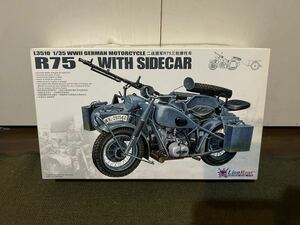 ② 【1/35】ライオンロア ドイツ軍 BMW R75サイドカー 軍用バイク オートバイ 未使用品 プラモデル