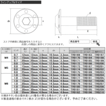 SUS304 フランジ付き ボタンボルト M6×12mm P1.0 六角穴 焼きチタン色 ステップホール ステンレス ボルト TR0205_画像4
