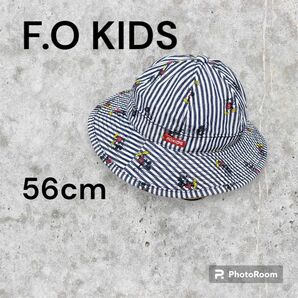 F.O KIDS 帽子 キッズ ヒッコリーデニム ハット