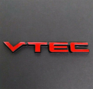 VTEC 3D エンブレム　レッド（赤）　タイプB 　1枚