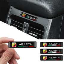 ABARTH　(アバルト） エポキシ３Dステッカー　４個セット　　Bタイプ_画像4