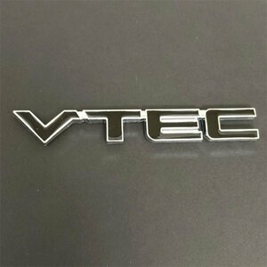 VTEC 3D エンブレム　ブラック（黒）　タイプC 　1枚