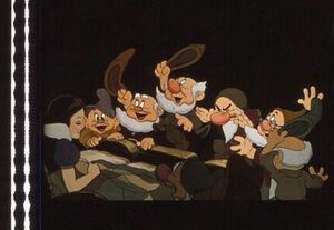 白雪姫と七人のこびと 35mm映画フィルム ウォルトディズニー グリム兄弟 Walt Disney ■SNOW WHITE AND THE SEVEN DWARFS 連続５コマ