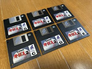 PC-98 series super baseball road 2 MF2-256HD floppy disk game floppy disk B C D E F G 6 sheets summarize floppy game 