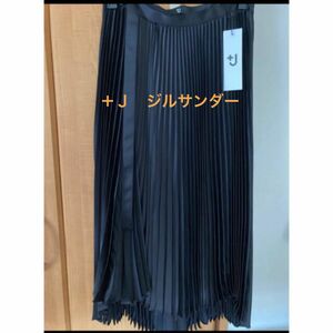 ユニクロ +J プリーツラップロングスカート BLACKブラックサイズ:58