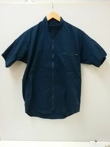 BEAMS ZIPアップ半袖シャツ　Mサイズ