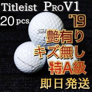 ★特A★【限定1セット】2019タイトリスト Titleist PROV1 20球 ゴルフボール ★ロストボール プロV1