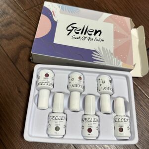 Gellen ジェルネイル ヌードベージュカラージェル 6色セット 8ml 