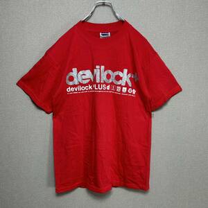 YT0202 【希少】国内入手困難! GILDAN ギルダン Devilock PLUS デヴィロックプラス Tシャツ Ｍサイズ USA製 半袖 コットン100% US古着