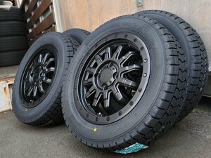 14インチ 165/65R14 国産 スタッドレスタイヤ ハイゼット ジャンボ 4WD S500P S510P タイヤホイール4本セット グッドイヤー アイスナビ 7