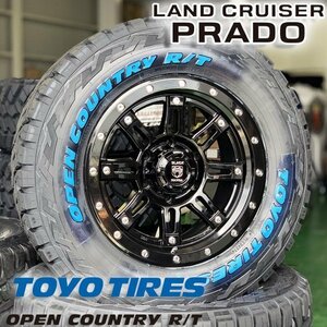 新品 プラド 120 150 ランクル 17インチタイヤホイール TOYO OPENCOUNTRY RT 265/65R17 265/70R17 285/70R17 ホワイトレター