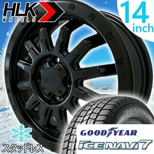 国産 スタッドレス エブリイ DA17V DA64V DA62V 14インチ タイヤホイール 4本 グッドイヤー アイスナビ8 155/65R14