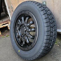 14インチ 165/65R14 国産 スタッドレスタイヤ ハイゼット ジャンボ 4WD S500P S510P タイヤホイール4本セット グッドイヤー アイスナビ 7_画像5