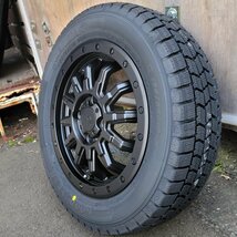 サンバー アトレー ピクシス トラック カーゴ 155/65R14 国産 冬タイヤ タイヤ ホイール セット 新品 4本 グッドイヤー アイスナビ8_画像5