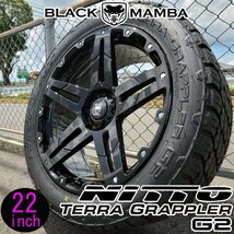 22インチ シルバラード サバーバン タホ タコマ ワゴニア タイヤホイールセット ニットー テラグラップラー G2 285/45R22_画像1